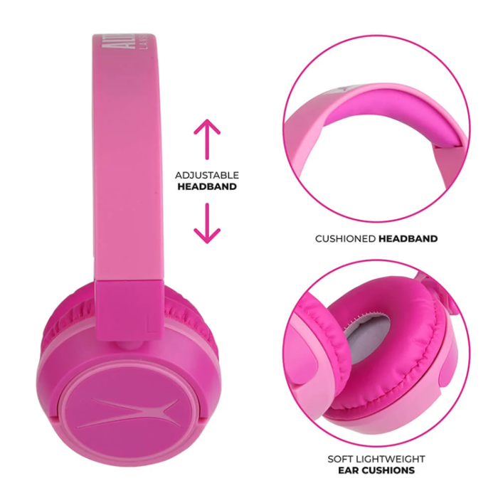 Altec Lansing - Altec Lansing Trådlösa hörlurar för barn On-Ear - Rosa