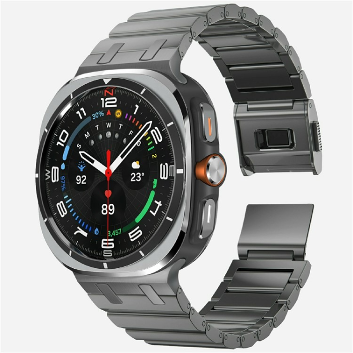 A-One Brand - Galaxy Watch Ultra 47mm Armband Titanium - Tarnish