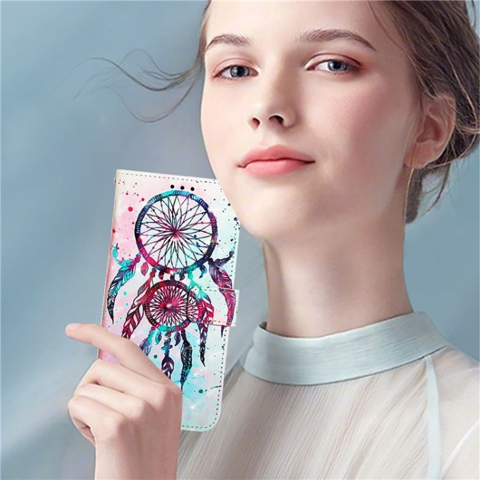 A-One Brand - iPhone 16 Pro Max Plånboksfodral Printing Pattern Med Rem