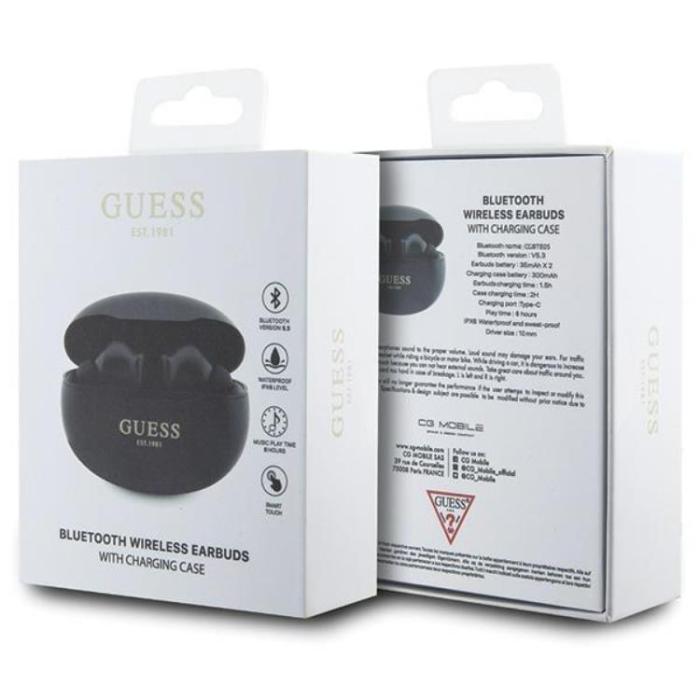 Guess - Guess TWS EST Bluetooth In-Ear Hörlurar + Dockingsstation - Svart