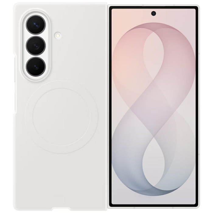 Samsung - Samsung Mobilskal för Galaxy Z Fold 8 Ultra Magsafe Magnet Silikon - Vit