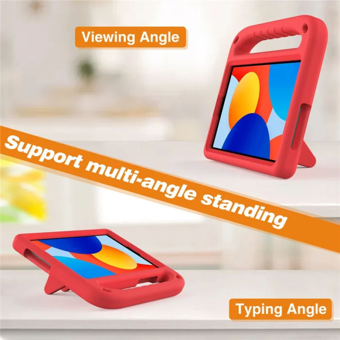 A-One Brand - Xiaomi Redmi Pad SE Skal EVA Handgrepp Kickstand - Röd