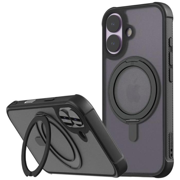 Araree - Araree iPhone 17 Mobilskal MagSafe Duple M Stand - Svart