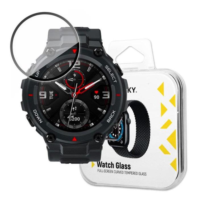 UTGATT1 - Wozinsky Xiaomi Amazfit T-Rex Watch Härdat Glas Hybrid - Svart