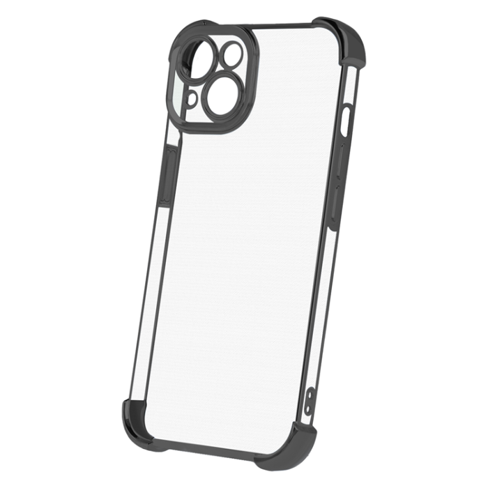 OEM - iPhone 16 Pro Mobilskal Anti Shock Chrome - Svart