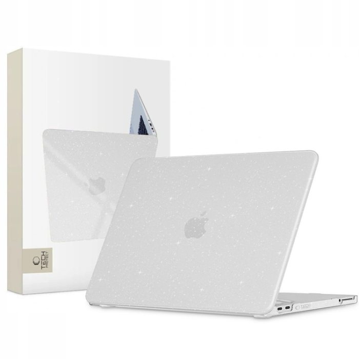 Tech-Protect - Tech-Protect Fodral För Macbook Neo 13 (2026) Smart Shell - Glitter Clear