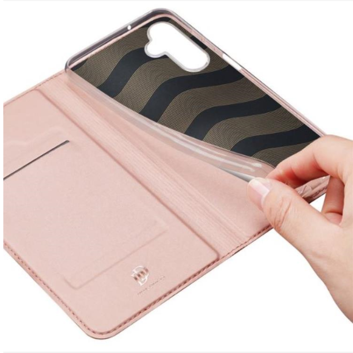 Dux Ducis - Dux Ducis Galaxy A24 4G Plånboksfodral Skin Pro - Rosa Guld