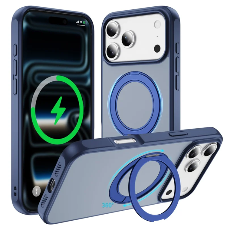 iPhone 17 Pro Max Mobilskal Anti Drop Kickstand - Blå (Himmelsblå) | 2353 | AlltMobil