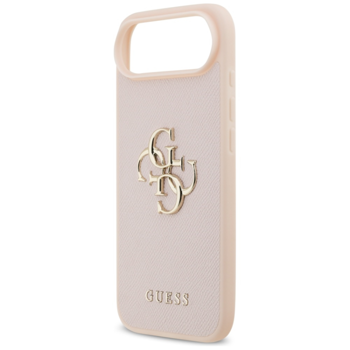 Guess - Guess iPhone 17 Air Mobilskal Grained Classic Logo - Rosa