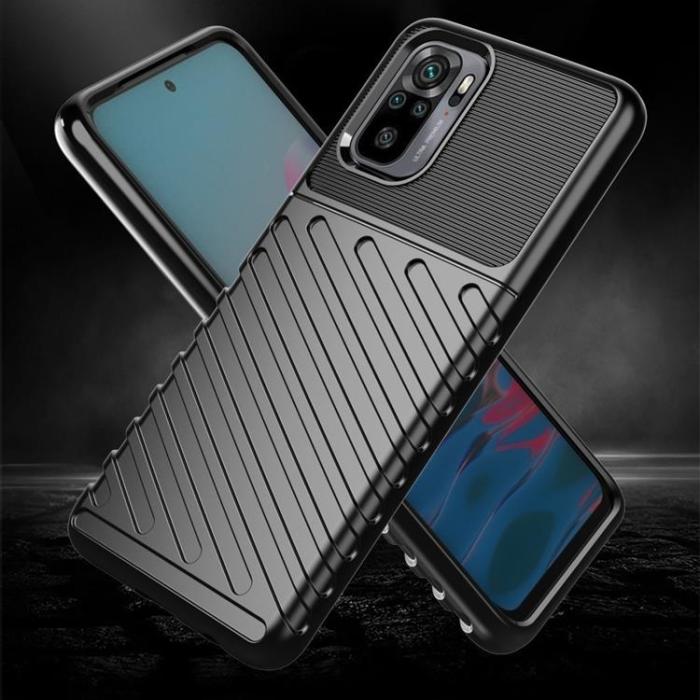 OEM - Xiaomi Redmi 10 Skal Thunder Flexible Tough Rugged - Svart