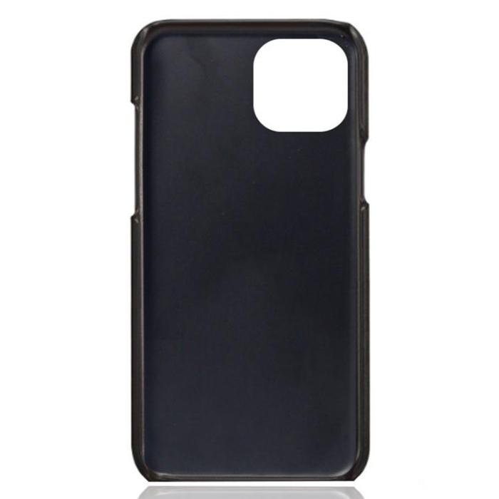 A-One Brand - iPhone 15 Mobilskal Korthållare PU-Läder - Svart