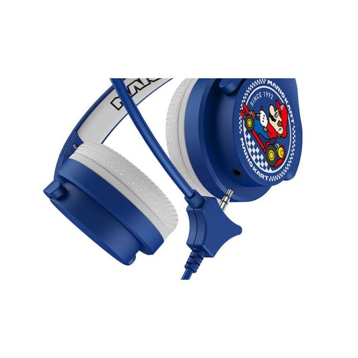 MarioKart - MarioKart Interaktiv Hörlurar/Headset On-Ear 85/94dB Bom-Mikrofon - Blå