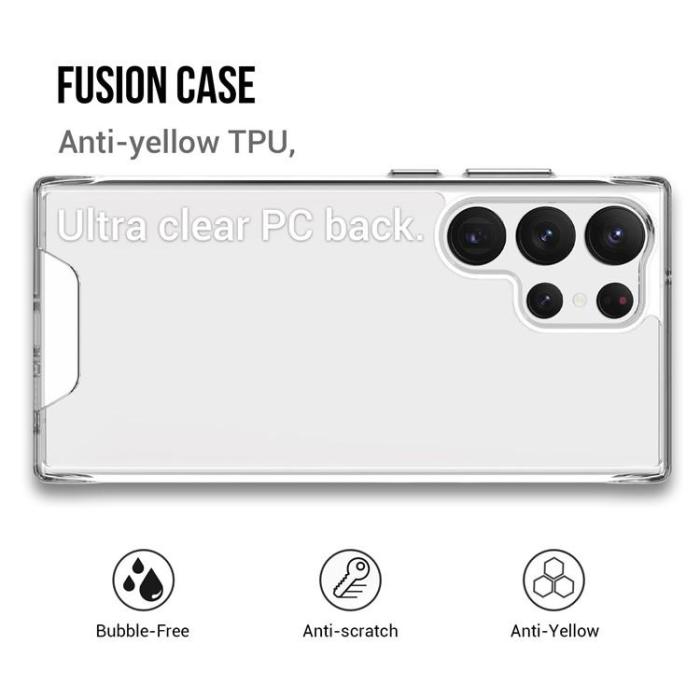 A-One Brand - Galaxy S24 Ultra Mobilskal Military Grade - Clear
