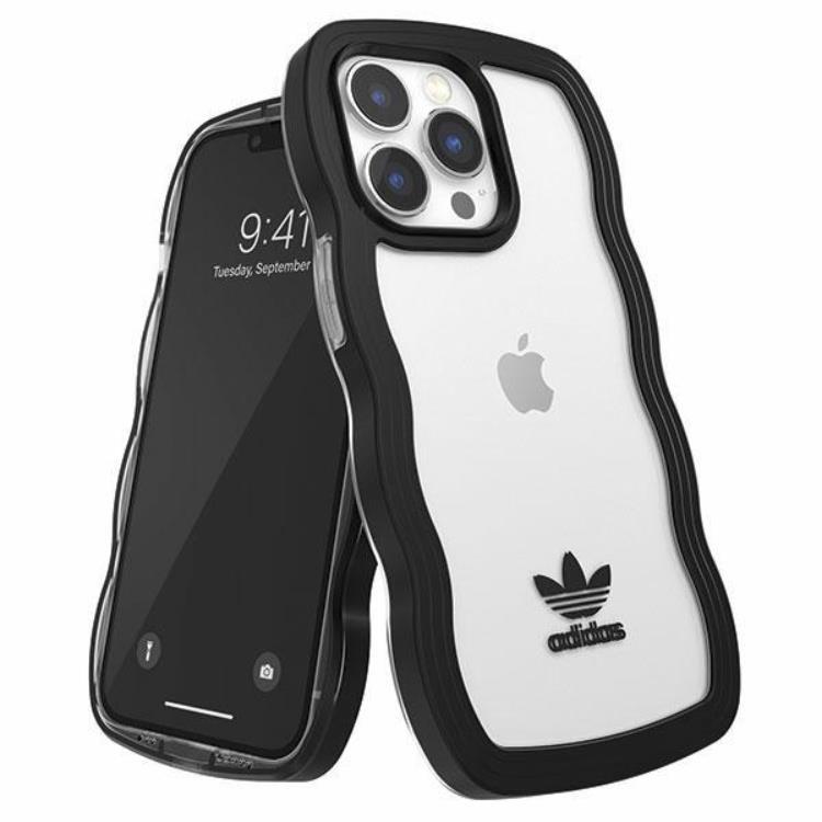 Adidas Mobilskal till iPhone 13/13 Pro OR Wavy - Svart/Transparent