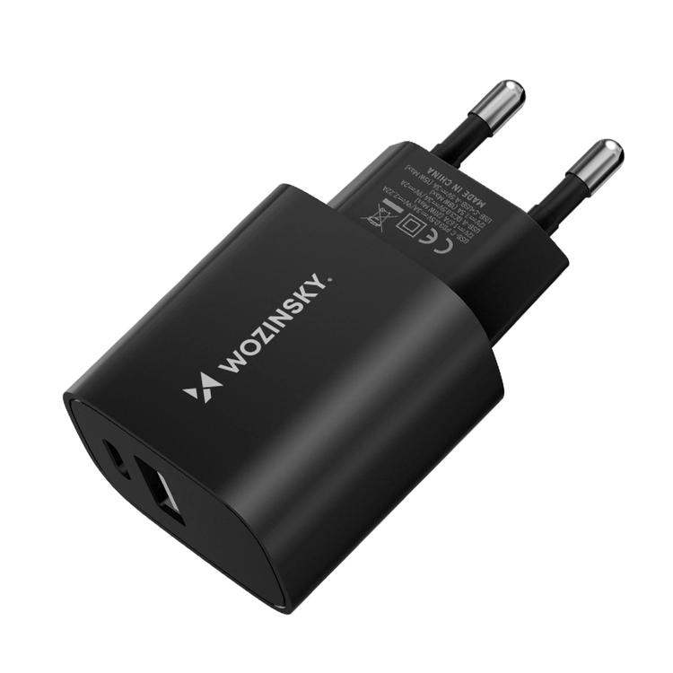 Wozinsky USB-A USB-C 20W Väggladdare - Svart | 505295 | AlltMobil