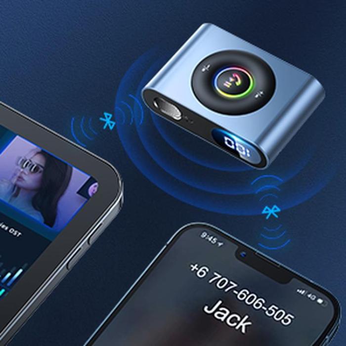 Joyroom - Joyroom Bil Bluetooth 5.3 Sändare och Handsfree Kit - Blå