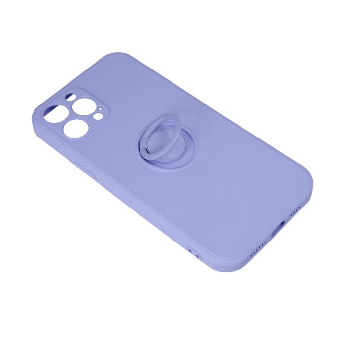 OEM - iPhone X/XS Skal med Fingerstöd - Lila