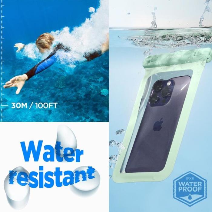 UTGATT - Spigen Vattentätt Universalt Mobilfodral - Mint