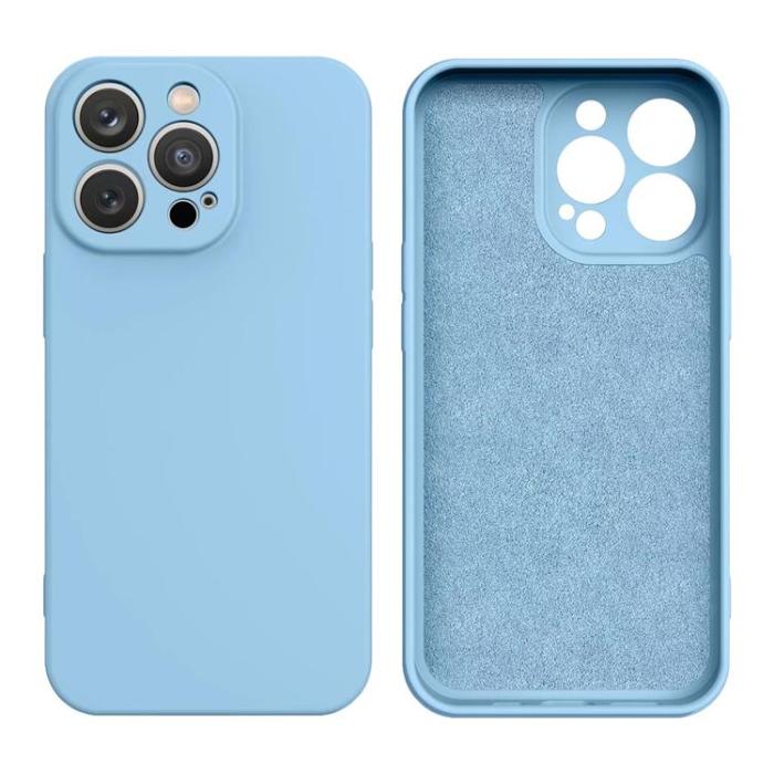 OEM - iPhone 14 Plus Skal Silicone - Ljusblå