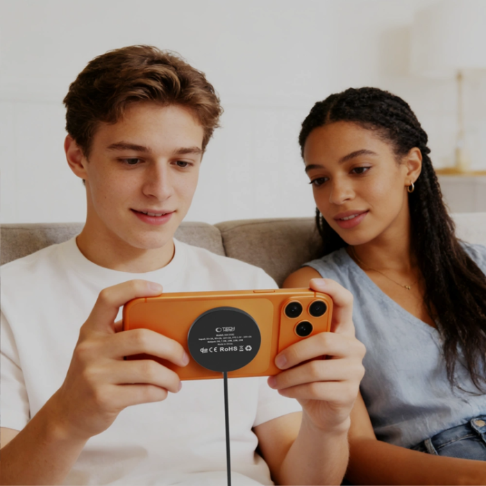 Tech-Protect - Tech-Protect Qi2.2 25W MagSafe Trådlös Laddare A50 - Svart