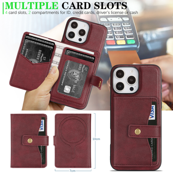 A-One Brand - iPhone 16 Pro Mobilskal MagSafe Detachable Korthållare