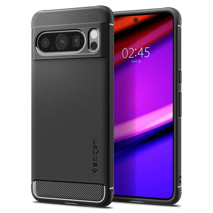 UTGATT - Spigen Google Pixel 8 Pro Mobilskal Rugged Armor - Matte Svart
