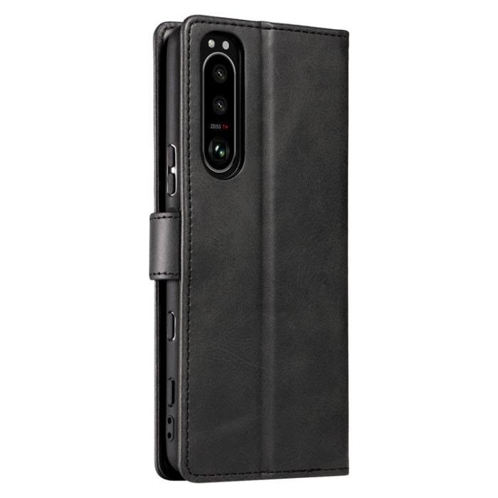 UTGATT1 - Magnet Elegant Kickstand Fodral Sony Xperia 10 III - Svart