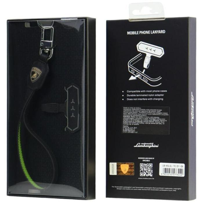 Audi - Lamborghini Universal Mobilrem Äkta Läder Handrem D1 - Grön