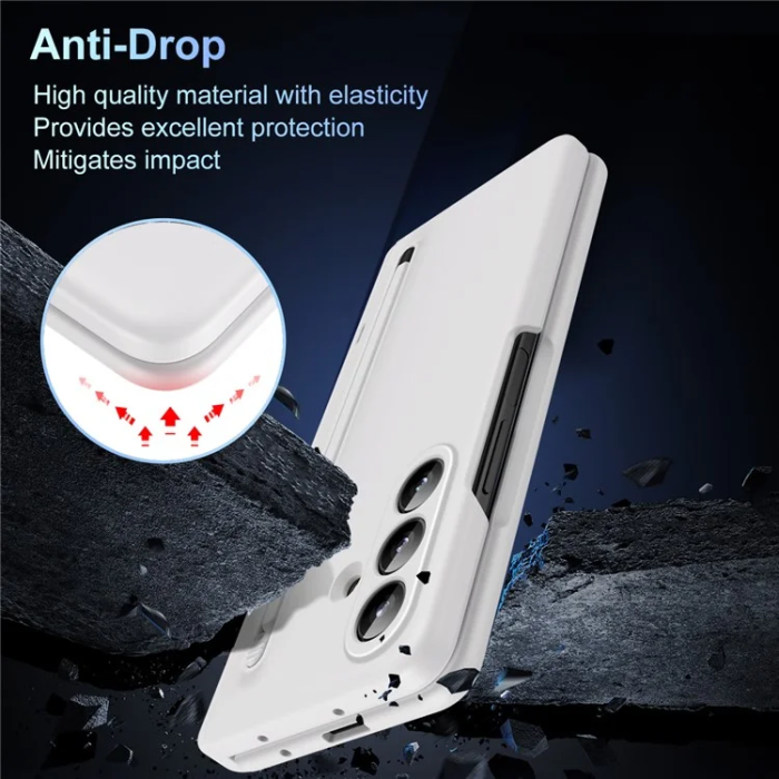 A-One Brand - Galaxy Z Fold 7 Mobilskal Kickstand med Stylus och Härdat Glas