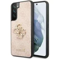 Guess - Guess Galaxy S23 Skal 4G Big Metal Logo - Rosa