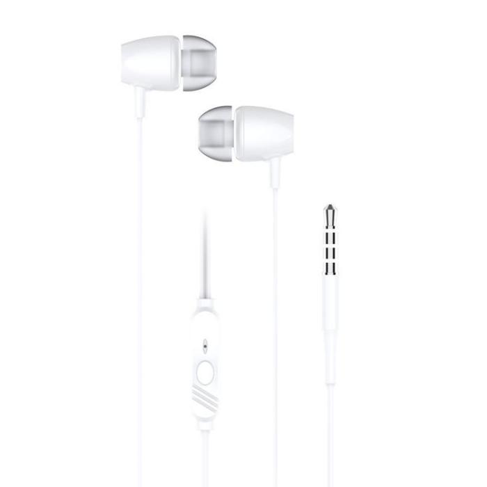 Blue Star - Blue Star Trådbunden Hörlurar Jack 3.5 mm Mikrofon PA-E67 1.2m
