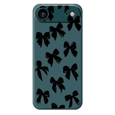 A-One Brand - iPhone Air Mobilskal Bow Pattern Printing Straight - Grön