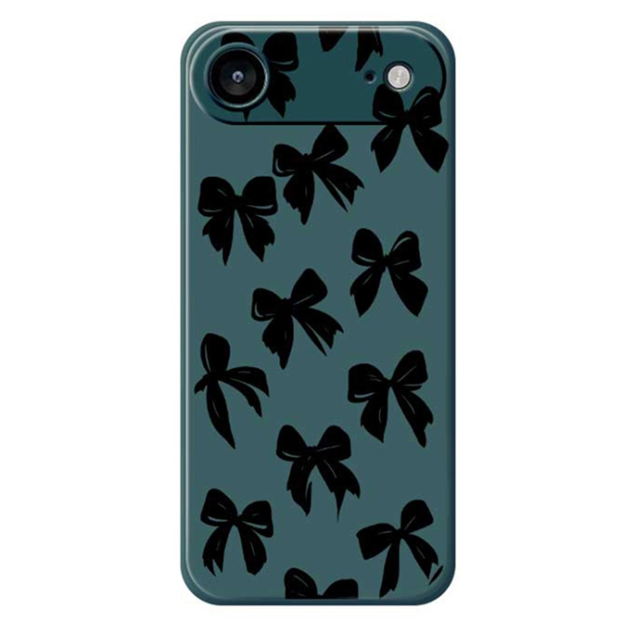 A-One Brand - iPhone Air Mobilskal Bow Pattern Printing Straight - Grön