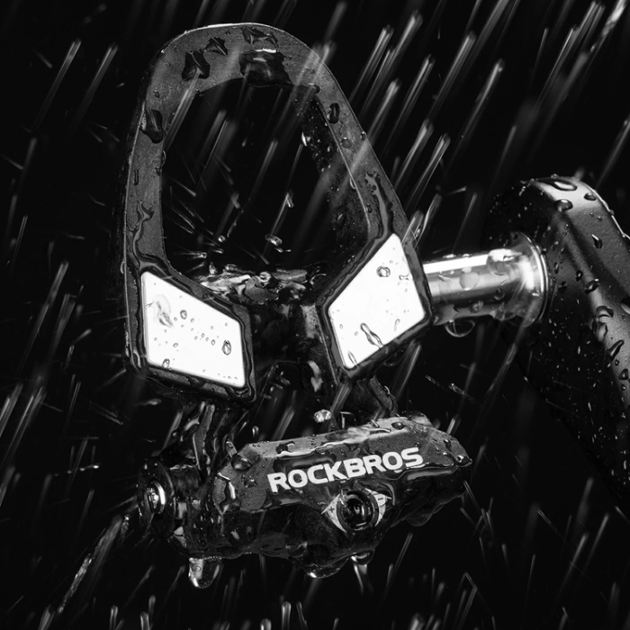 Rockbros - Rockbros Pedaler i Kolfiber och Titanlegering RD9 Shimano SPD-SL - Svart