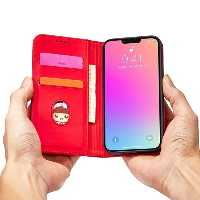 OEM - Galaxy S23 Ultra Plånboksfodral Magnet Flip - Röd