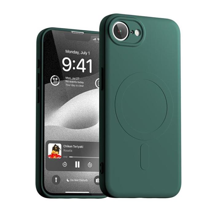 Mercury - Mercury iPhone 16e Mobilskal MagSafe Semi-Silikon - Grön