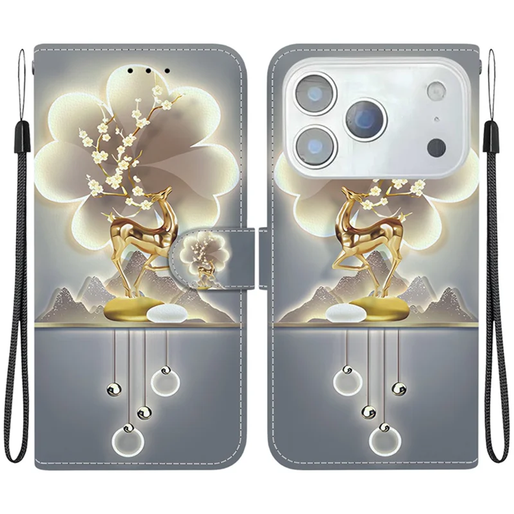 iPhone 17 Pro Max Plånboksfodral Med Lanyard - Sika Deer | 2353 | AlltMobil