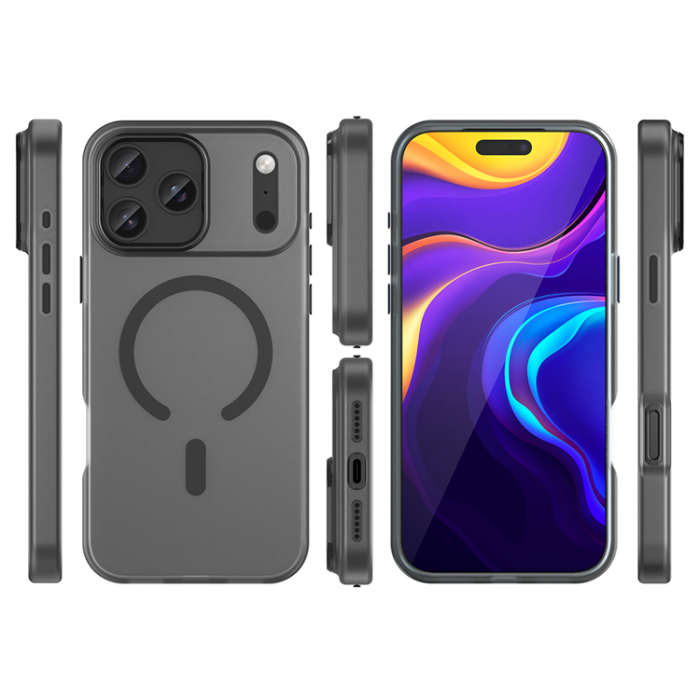 A-One Brand - iPhone 17 Pro Max Mobilskal MagSafe Abrasive - Matte Svart