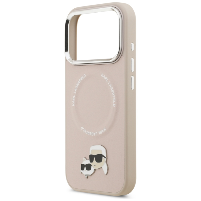 KARL LAGERFELD - Karl Lagerfeld iPhone 17 Pro Max Mobilskal MagSafe Karl Och Choupette Pins