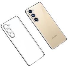 SULADA - SULADA Mobilskal till Galaxy S23 i TPU, Klar med elektropl&auml;tering, Silver