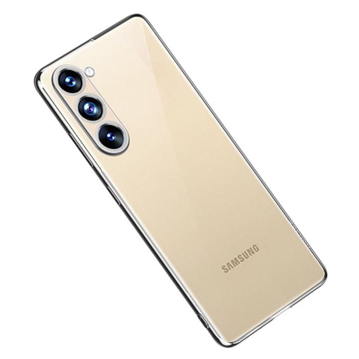 SULADA - SULADA Mobilskal till Galaxy S23 i TPU, Klar med elektroplätering, Silver