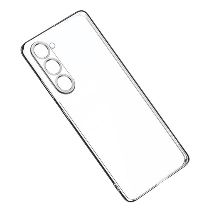 SULADA - SULADA Mobilskal till Galaxy S23 i TPU, Klar med elektroplätering, Silver