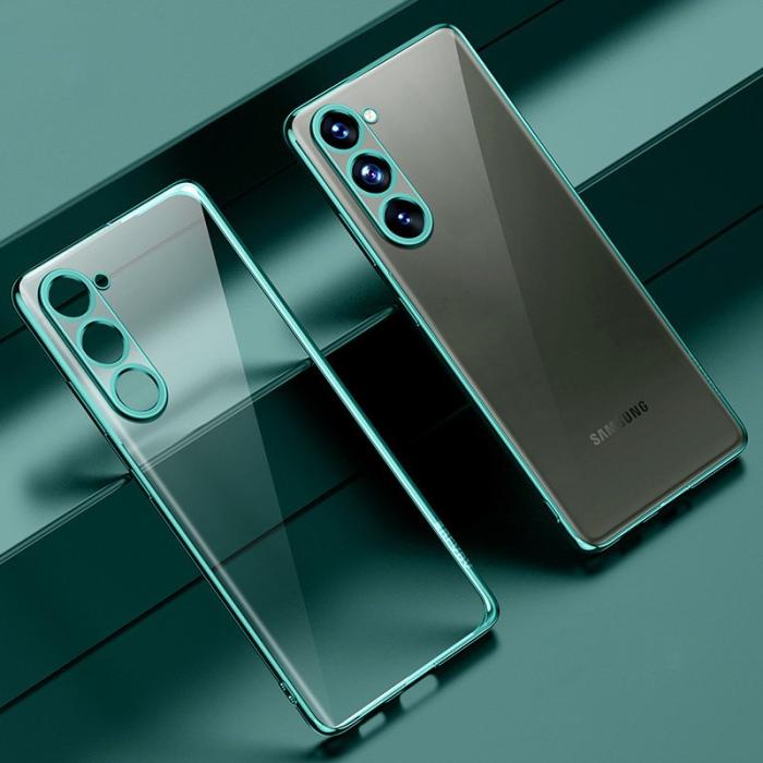 SULADA - SULADA Mobilskal till Galaxy S23 i TPU med elektroplätering - Grön