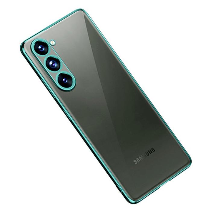 SULADA - SULADA Mobilskal till Galaxy S23 i TPU med elektroplätering - Grön