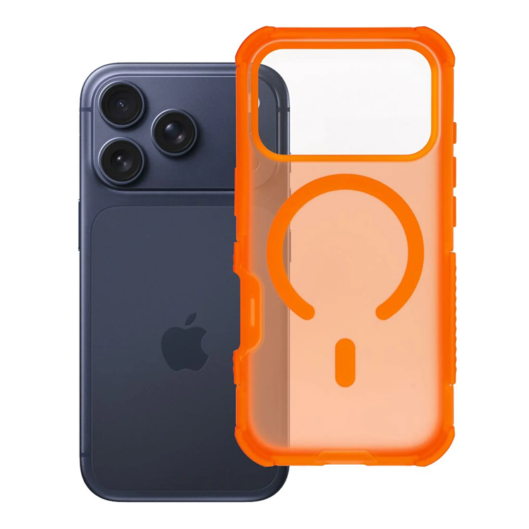 Forcell Mobilskal Magsafe För iPhone 17 Pro Max BumperX - Orange