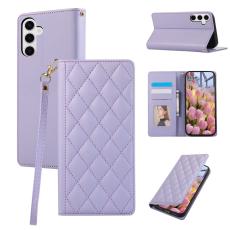 OEM - Pl&aring;nboksfodral f&ouml;r Samsung Galaxy S26 Konstl&auml;der RFID - Lila