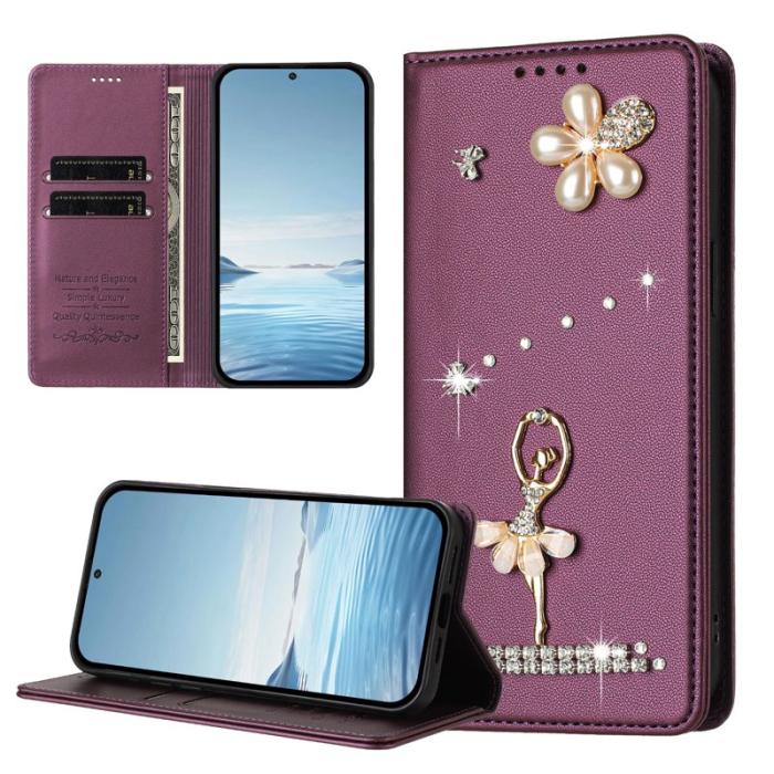 OEM - Plånboksfodral för Samsung Galaxy S26 Konstläder RFID - Lila