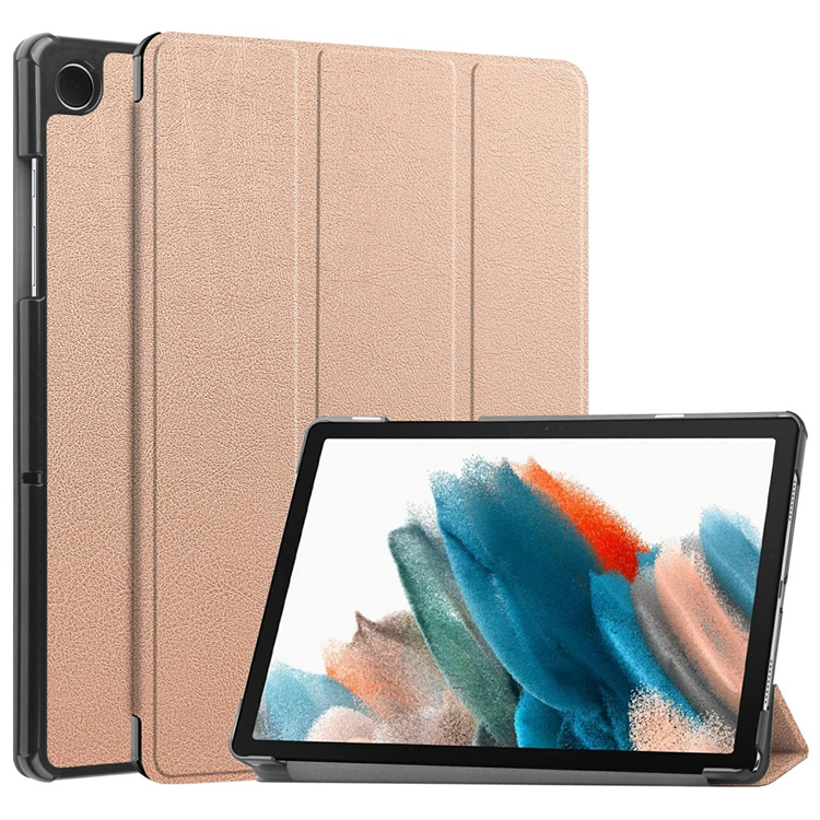 Galaxy Tab A9 Plus Fodral Tri-Fold KonstLäder (Roséguld) | 2353 | AlltMobil