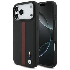 BMW - BMW iPhone 17 Pro Max Mobilskal MagSafe M Perforated Stripe Logo - Röd