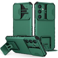 OEM - Mobilskal f&ouml;r Samsung Galaxy S26 Plus Kamera Skydd PC + TPU - Svartgr&ouml;n